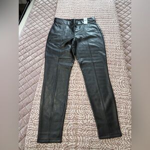 Express Black Faux Leather Pants